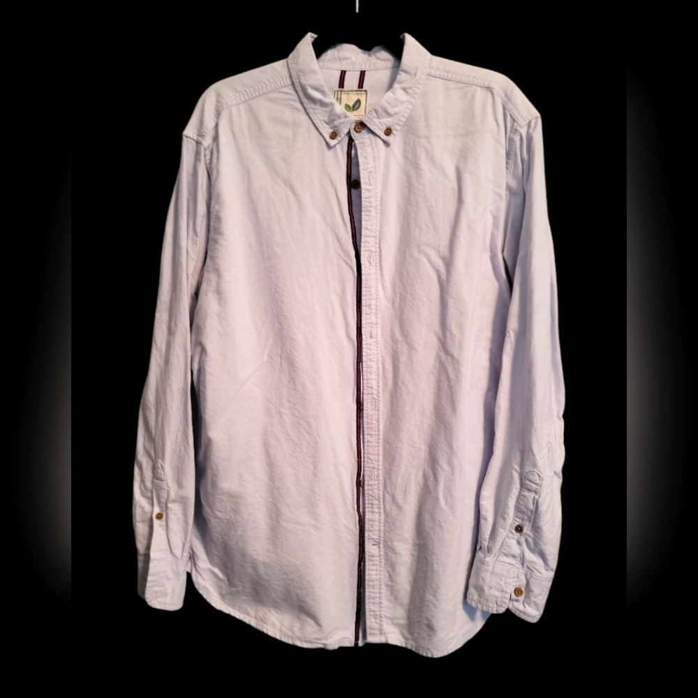 Preppy Blue Eco Friendly Blue Button Up